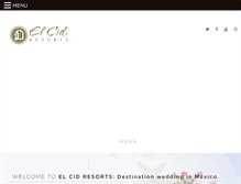 Tablet Screenshot of elcidweddings.com